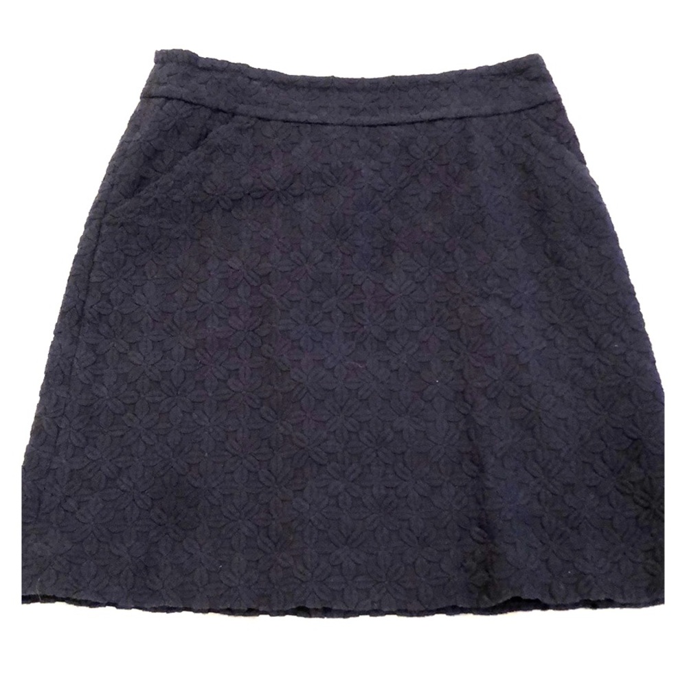 Banana Republic NAVY pencil skirt floral pattern